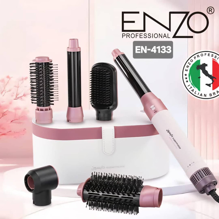 سشوار چندکاره انزو ENZO مدل EN-4133 با سریهای مختلف حالتدهی مو