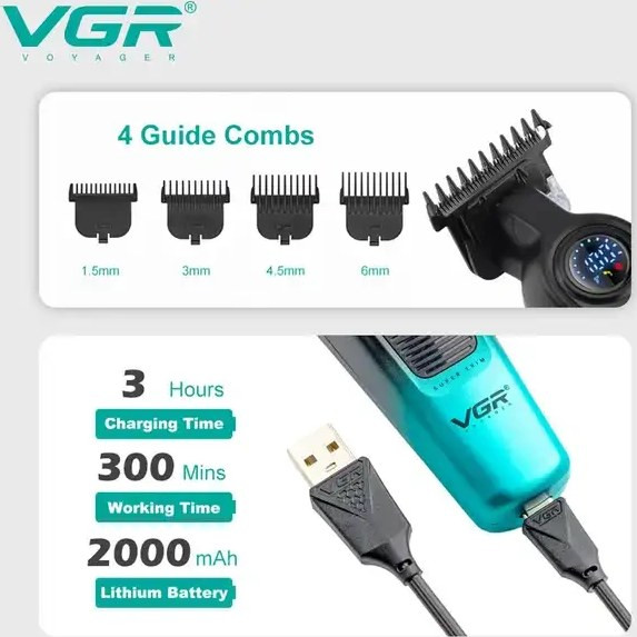 ست ماشین اصلاح وی جی آر مدل V-196 و V-996