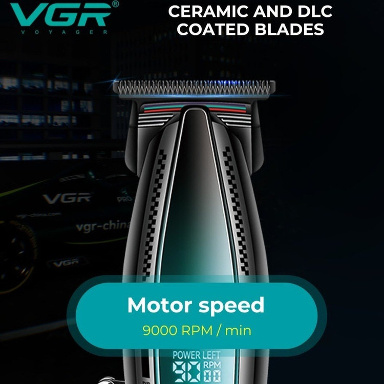ماشین اصلاح موی سر و صورت وی جی آر مدل V-992 با تیغه سرامیک و ضد آب