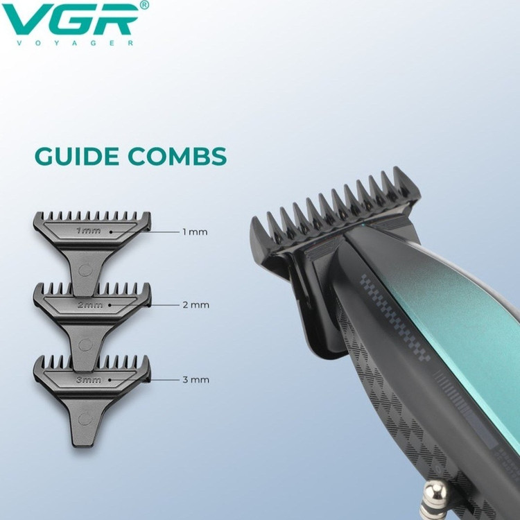 ماشین اصلاح موی سر و صورت وی جی آر مدل V-992 با تیغه سرامیک و ضد آب